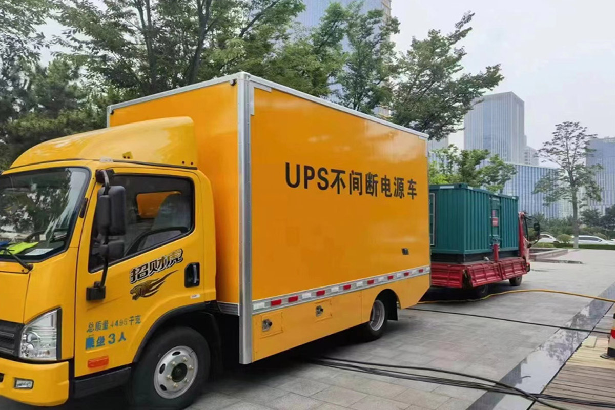 左贡发电机租赁施工现场